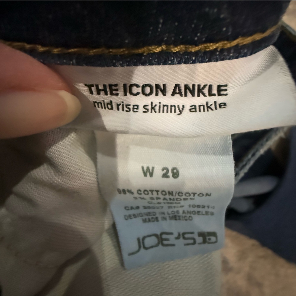 Joe’s Jeans Mid Rise Skinny Ankle size 29 - Picture 5 of 6